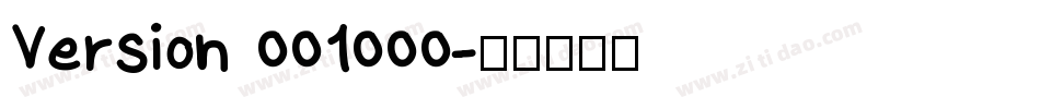 Version 001000字体转换